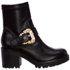 VERSACE JEANS COUTURE WOMEN'S LEATHER ANKLE BOOTS BOOTIES,E71VA3S92-E71570_E899 38