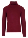 ROBERTO COLLINA TURTLENECK SWEATER IN BURGUNDY