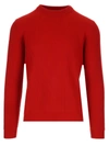 Roberto Collina Ribbed Sweater In Red In Red