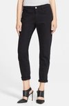 Frame Denim Le Garcon Boyfriend Jeans In Noir