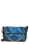 Aimee Kestenberg Aimee Kestenburg Leather Madison Crossbody Bag In Denim Patchwork