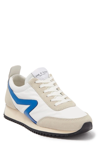 Rag & Bone Retro Runner Sneaker In Offwhtblu