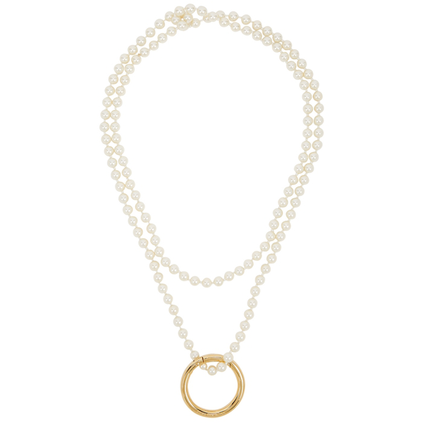Dries Van Noten Gold Faux-Pearl Ring