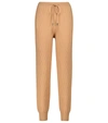 Simkhai Nina Camel Ribbed Knitted Sweatpants In Beige