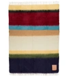 LOEWE 条纹马海毛羊毛毯,P00581952