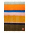 LOEWE 条纹马海毛羊毛毯,P00581953