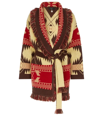 Alanui Icon Jacquard Cashmere Cardigan In Multicolor