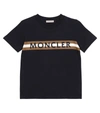 MONCLER LOGO COTTON T-SHIRT,P00589904