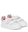 MOSCHINO LEATHER SNEAKERS,P00591987