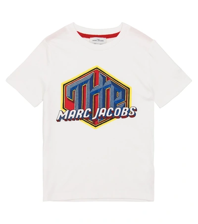 Marc Jacobs Teen Graphic Logo-print Short-sleeve T-shirt In White