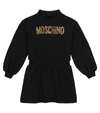 MOSCHINO LOGO COTTON JERSEY DRESS,P00605518