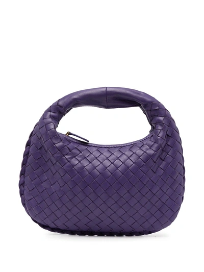Pre-owned Bottega Veneta Intrecciato Hobo Mini Bag In Purple