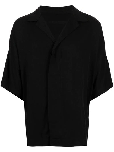 Julius Oversized Short-sleeve Shirt In Black