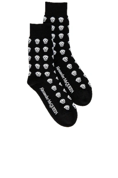 ALEXANDER MCQUEEN SKULL SHORT SOCK,AMCQ-MA90