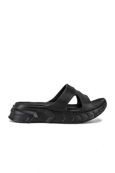 Givenchy Marshmallow Rubber Sandals In Black