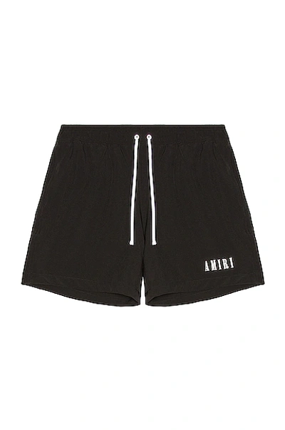 Amiri Core Logo Swim Trunks In Black