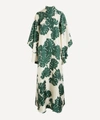 La Doublej Magnifico Monstera-print Silk-twill Dress In Monstera