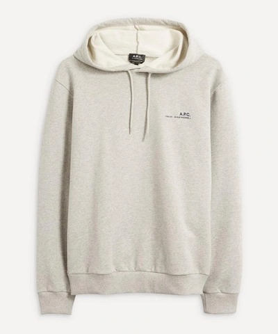 Apc Small Logo Sweater In Heathered Light Grey