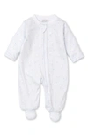 Kissy Kissy Baby's Bear Hugs Print Zip Front Footie In Light Blue