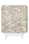 Deny Designs Patter Shower Curtain In Marble Sketch