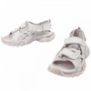 Balenciaga Track Touch-strap Sandals In Grey