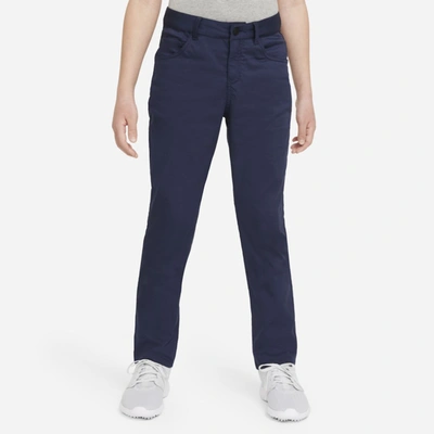 Nike Dri-fit Big Kids' (boys') 5-pocket Golf Pants In Obsidian