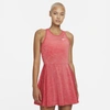 Nike Court Dri-fit Advantage Women's Tennis Dress In University Red,white