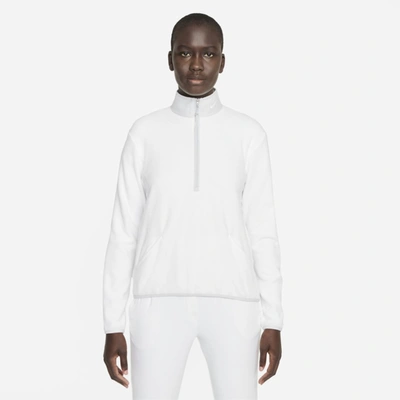 Nike Thermafit Victory Half-zip Golf Top In White,photon Dust,white