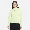 Nike Sportswear Collection Essentials Women's Long-sleeve Mock Top In Lime Ice,black