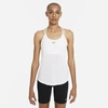 Nike Women's Dri-fit One Elastika Standard Fit Tank Top In White