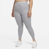 Nike Pro Dri-fit Womenâs High-waisted 7/8 Printed Leggings In Particle Grey,clear
