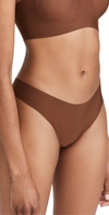 COMMANDO BUTTER MID RISE THONG CINNAMON,COMMA40289