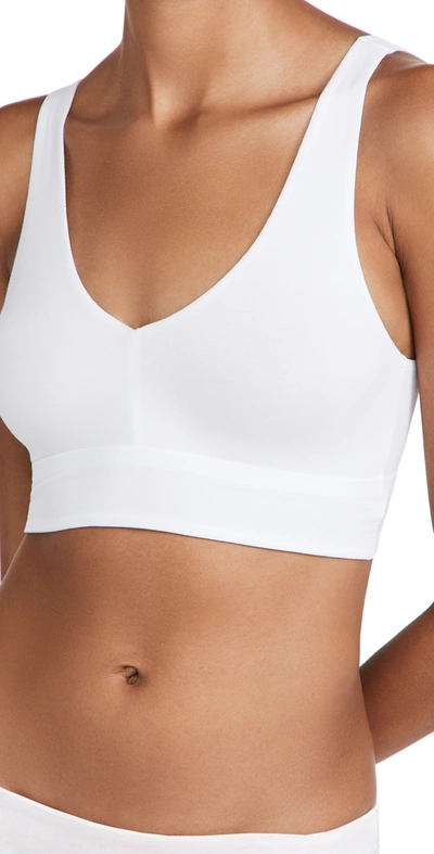 COMMANDO BUTTER COMFY BRALETTE WHITE,COMMA40513