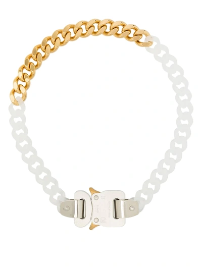 Alyx Two-tone Chain-link Necklace In White