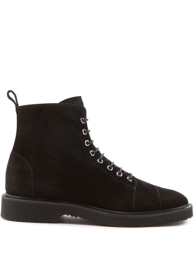 Giuseppe Zanotti Baldwin Lace-up Ankle Boots In Black