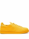 Adidas Originals Pharrell Williams Superstar Embroidered Primeknit Sneakers In Yellow