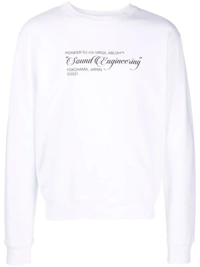 Off-white X Pioneer Sound Engineering Sweatshirt White