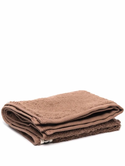 Tekla Organic Cotton Towel In Brown