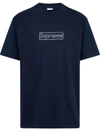 Supreme X Kaws Chalk Logo T-shirt In Blue