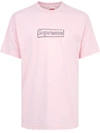 Supreme X Kaws Chalk Logo T-shirt In Pink