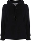 Circolo 1901 Logo-patch Cotton-blend Hoodie In Black