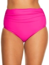 Profile By Gottex Tutti Frutti High-waist Bikini Bottom In Raspberry