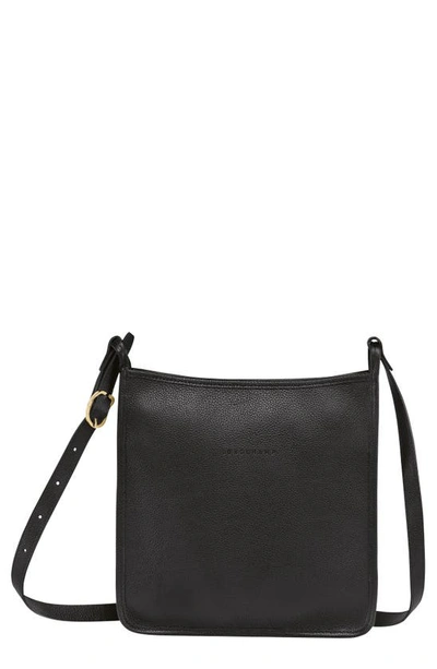 Longchamp Le Foulonné Medium Crossbody Bag In Black