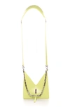 Givenchy Mini Cutout Chain Strap Leather Crossbody Bag In Yellow