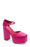 Jeffrey Campbell Ovr-n-out Pump In Fuchsia Satin