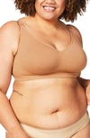 Cake Maternity Cake Sugar Candy Full Bust Seamless Maternity/nursing Bra In Mocha