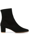 BY FAR ANKLE-LENGTH SUEDE BOOTS