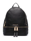 Michael Kors Medium Rhea Backpack In Schwarz