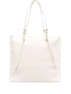 Jil Sander Small Holster Leather Tote Bag In Neutrals