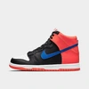 Nike Big Kids' Dunk High Casual Shoes In Black/game Royal/bright Crimson/white